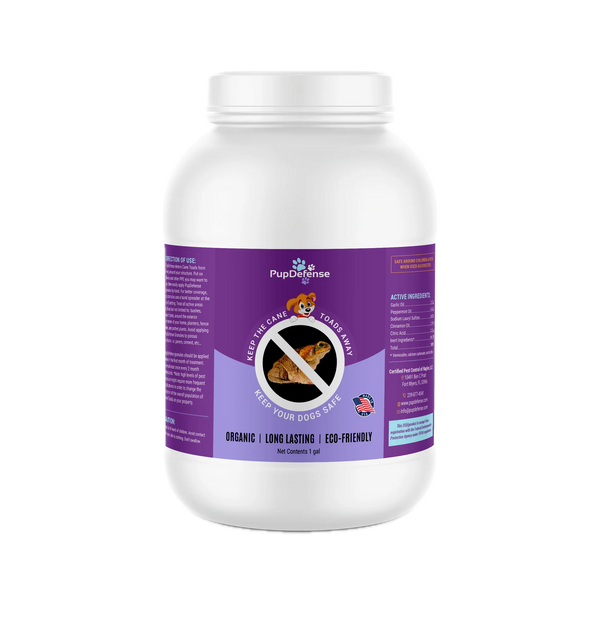 PupDefense Granules - Cane Toad Deterrent - 1 Gallon