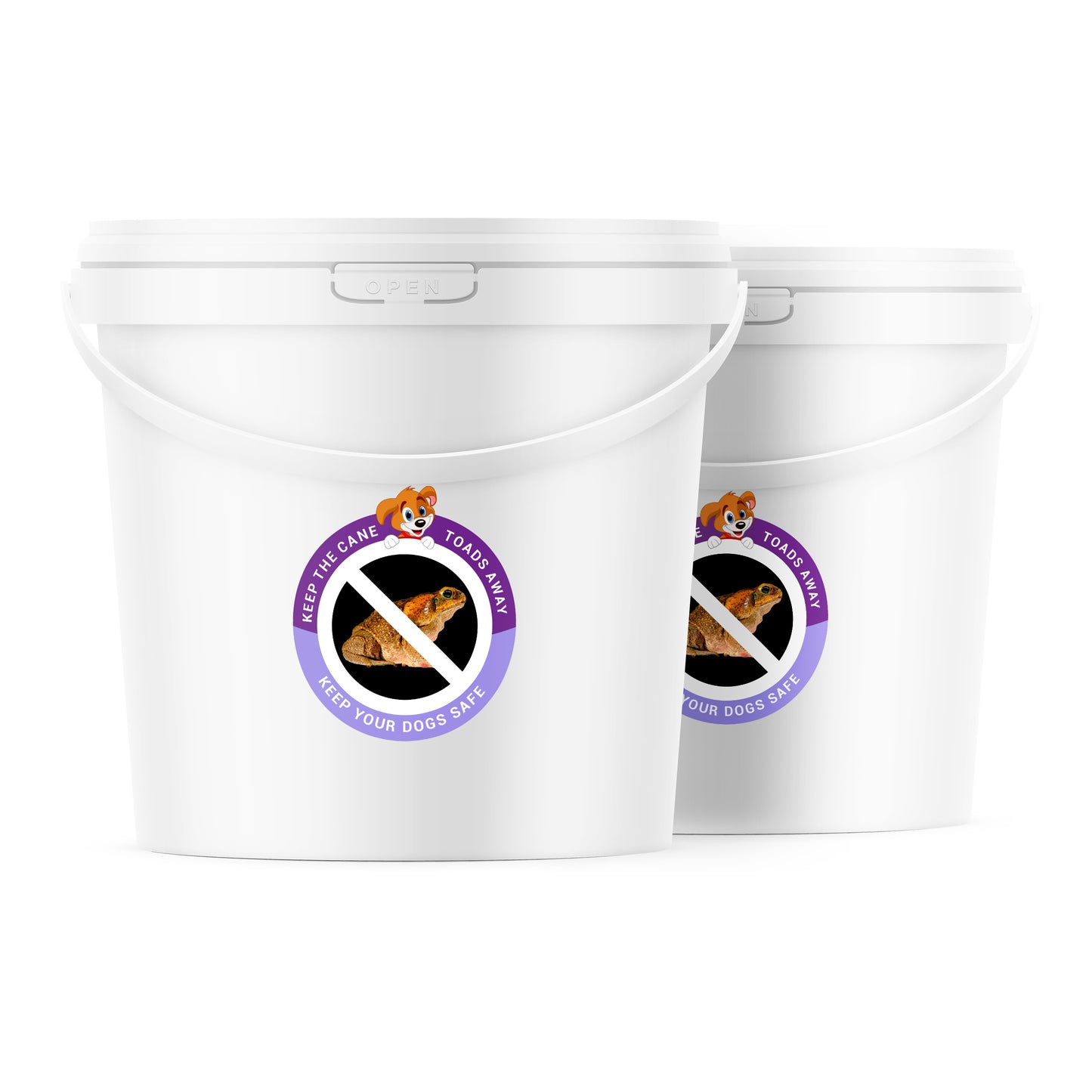 PupDefense 10 gallon cane toad deterrent granules container