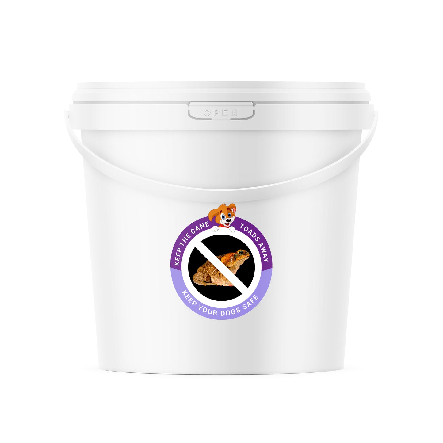 PupDefense 5 gallon cane toad deterrent granules container